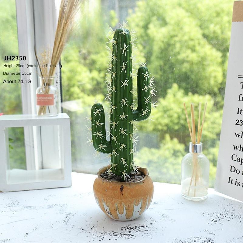 Artificial Cactus Decoration Foam Cactus DIY Micro Landscape Tropical Plants Realistic Succulent Plants Home Office Decor