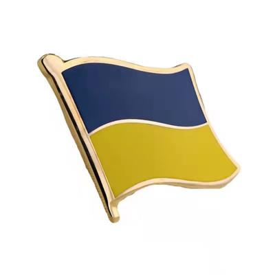 Alloy Ukrainian Flag Pins Flag Brooch Badge Travel Commemoration Show Your Support For Ukraine