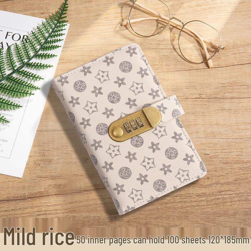2025 Retro Financial Management Password Book: Stylish, High-Capacity Cash Storage