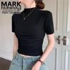 Mark Fairwhale Women's Half-High Collar Slim Fit T-shirt