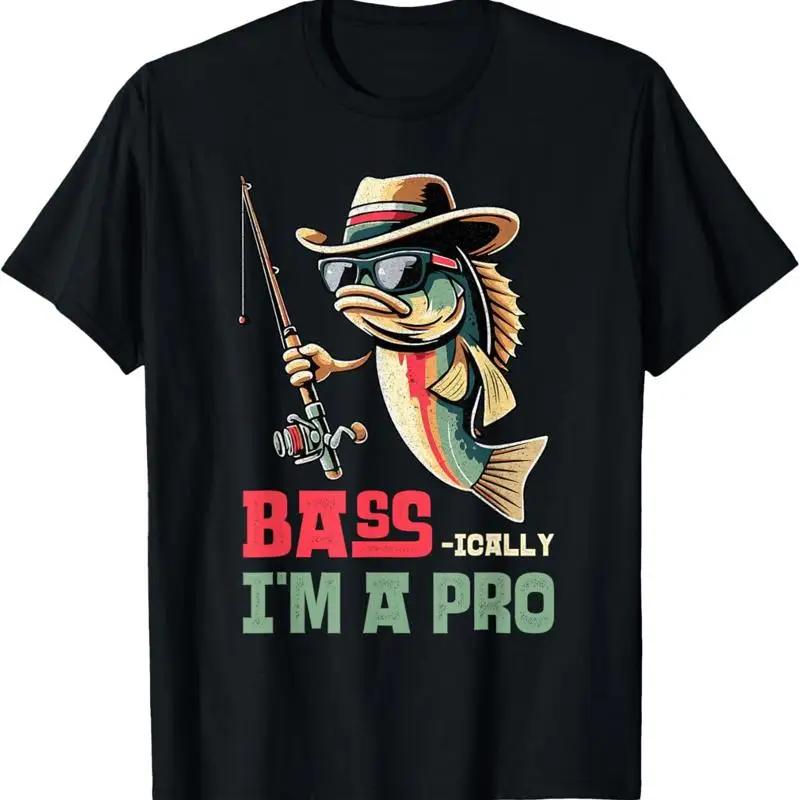 Bass Ically Im A Pro Funny Fishing Apparel Unisex Kids T Shirt
