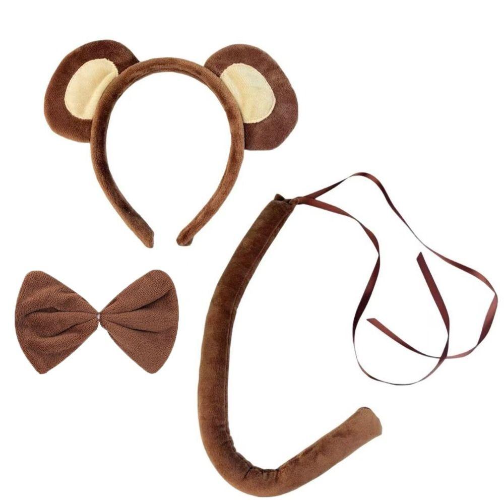 Unique Kids Monkey Headband Funny Animal Costume Props Halloween Headband  Cosplay Performance