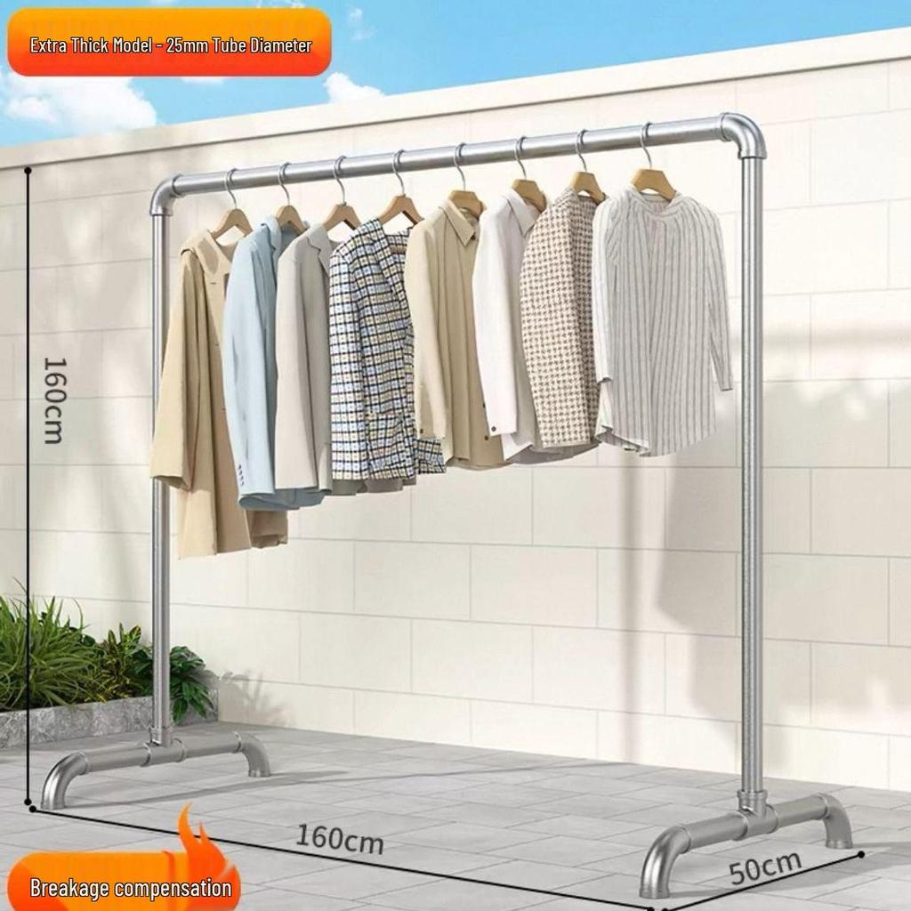 Stainless Steel Floor-Standing Drying Rack for Clothes
