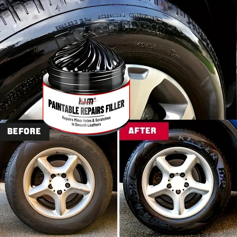 Car Interior Repair Wax-Nano Gloss Coating for Plastic Parts-Fades,Scratches and Yellowing Repair-Shiny and Protective Tires