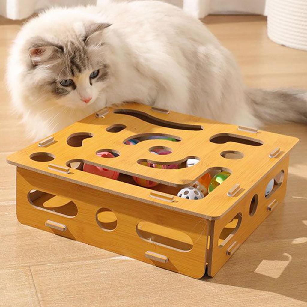 Cat Puzzle Toy Kitten Mental Stimulation Toys Kitten Training Supplies For Boredom Prevention Energy Release Exercise Routine