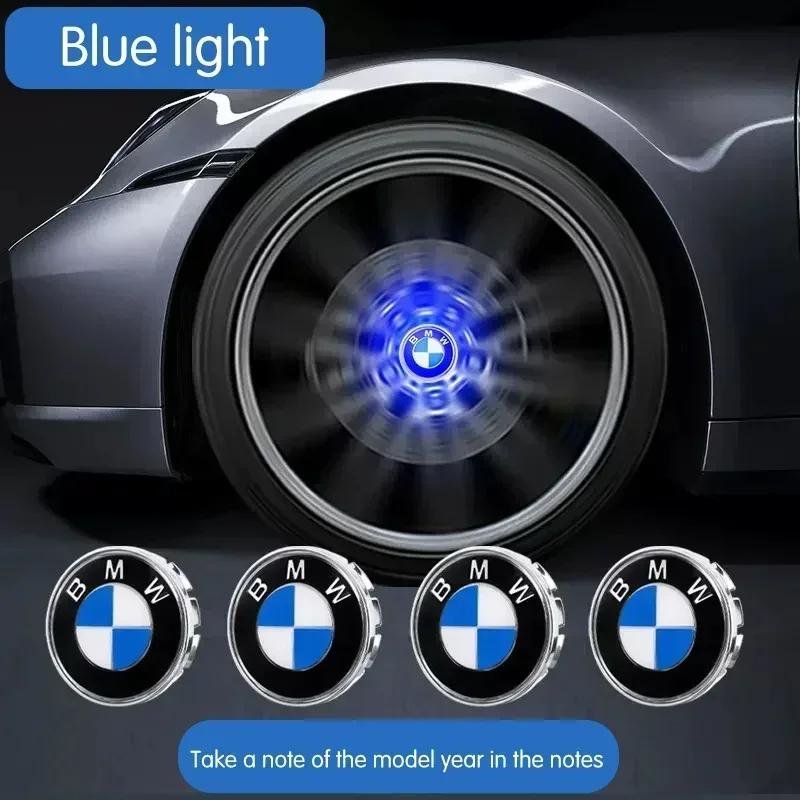 

4x Hub Light Car Floating Illumination Wheel Caps LED Light Center Cover For BMW E46 E90 E60 F30 X3 G30 G20 G32 G11 G12 F40 F20 68mm