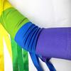 Regenbogen Handflagge Winke-Handschuhe Festival Parade Handschuhe Quaste Ball Lange Handschuhe
