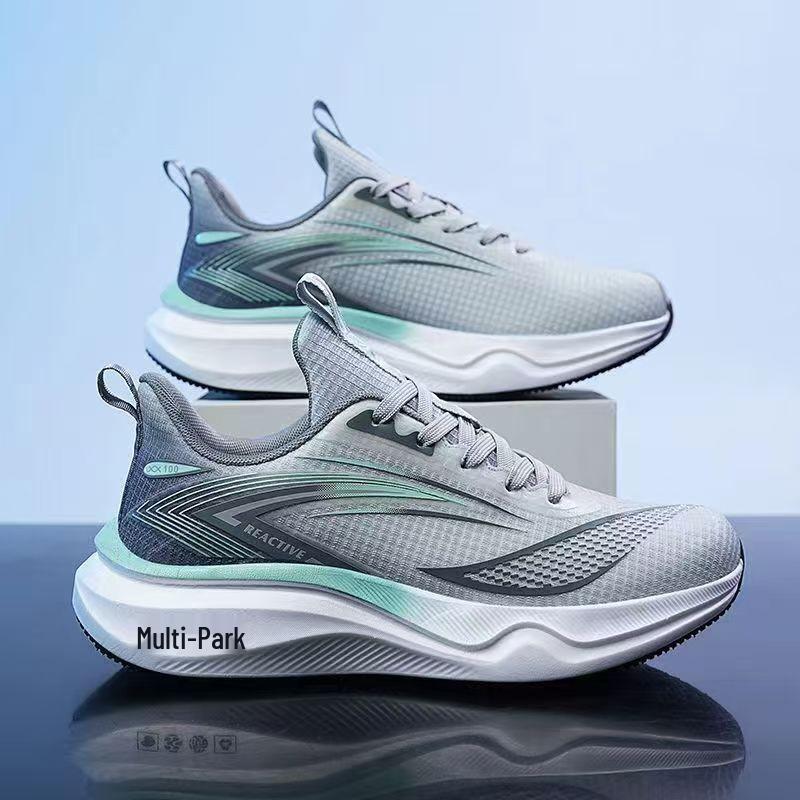 

Men s Trendy Running Shoes: Versatile, Fashionable, and Breathable Mesh Sports Sneakers Size 40 чёрный