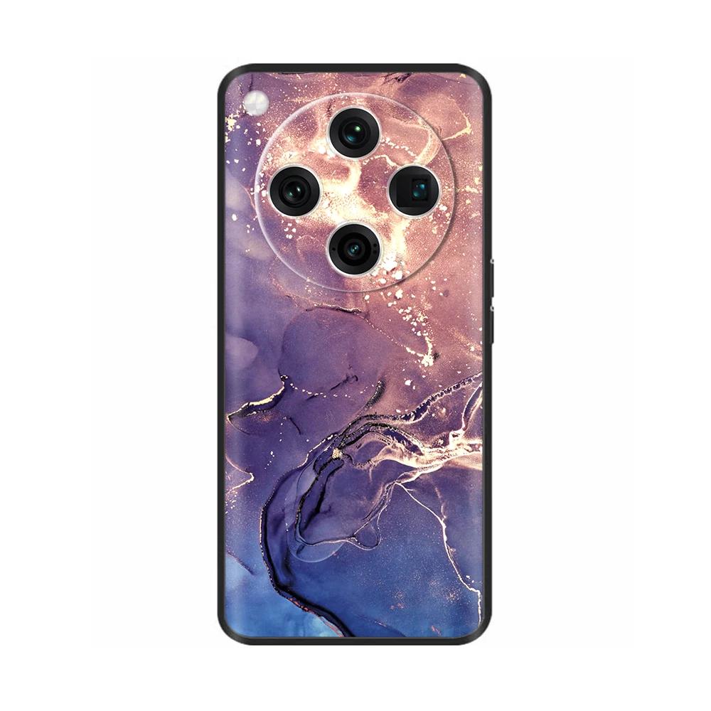 Painted Cover For Oppo Find X8 Pro Soft Black Silicon Back Cover Cases For Oppo Find X8 Findx8 Pro Shockproof Shell Cases Bumper