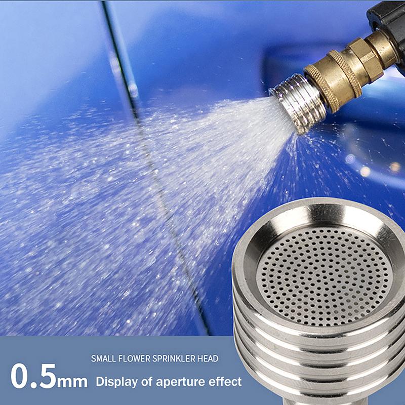 Stainless Steel Shower Nozzle With 1/4 Quick Connect High Pressure Water Gun For Car Washing Garden Cleaning Tool
