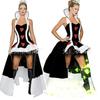 Women's Red Heart Queen Cosplay Suit - Adult Halloween Dress Up Outfit Ideal for Carnival Party Celebrations & Themed Gatherings