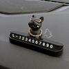 French Bulldog Temporary Parking Phone Number Plate
