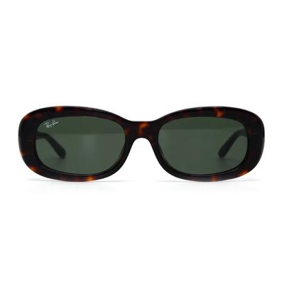 RB2221F 902/31 55mm Ray-Ban Sunglasses Geek Chic Square Oval Leopard Print Horn-rimmed