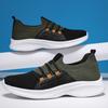 Men Running Shoes Flat Lightweight Casual Walking Shoes Comfortable Breathable Mesh Lace-up Shoes Big Size Sneakers for Men