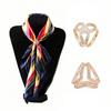 Alloy Silk Scarves Buckle Clips For Female Brooches Pin Shawl Ring Clip Scarves Fastener Scarf Buckle Multi-Functional for Women