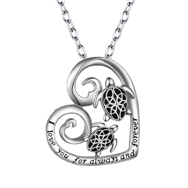 

Ожерелье «Любовь Черепахи» из-за границы: Креативная подвеска в виде морской черепахи для женщин серебряный