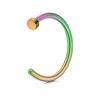 Stainless Steel C-Shaped Fake Lip Ring Non-Piercing Nose Ear Clip Body Piercing Jewelry
