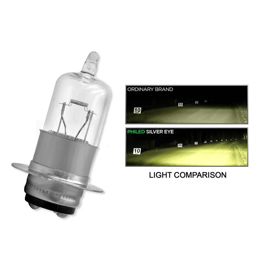 Motorcycle Headlight Halogen Bulb 12V Super Bright H6 T19 P15D Night Running Lamps Bulb Super Bright Lights