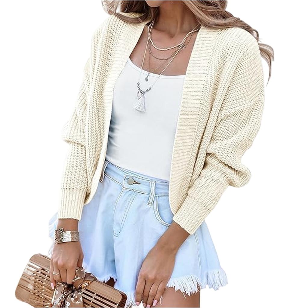 Women's Solid-color Fashionable Long-sleeved Top Coat