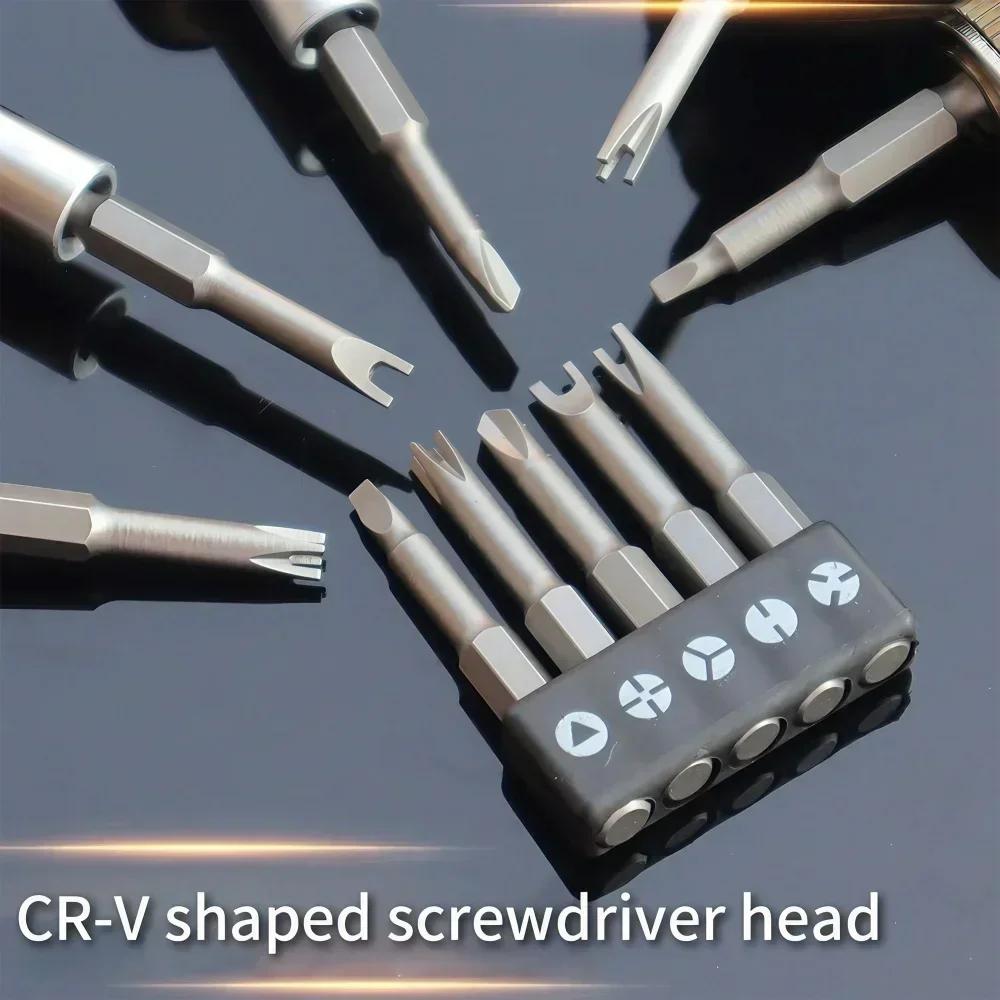 13/7/5Pcs 50mm Specialty Screwdriver Bit Set Y-Type Triangle Cross 3-Point Screwdriver Tool Accessories