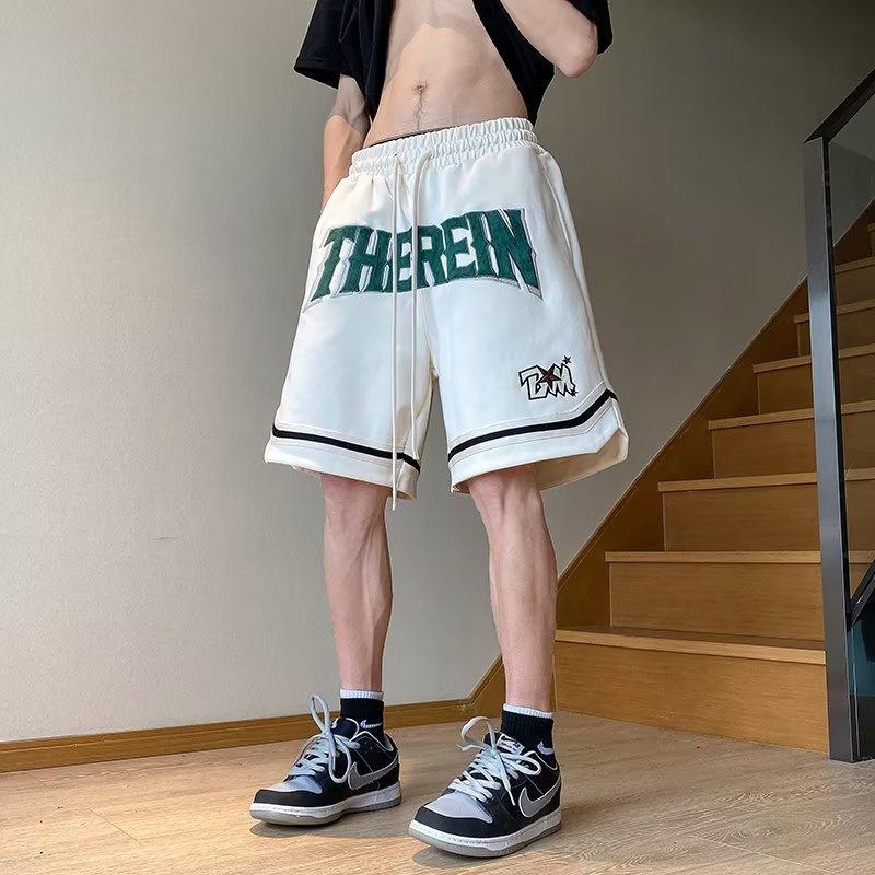Calções de Basquetebol de Verão Bordados Modernos para Meninos - Estilo Hip-Hop