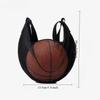 1pc Mesh Basketball Bag with Zipper Pocket & Drawstring Sling - Durable Oxford Fabric, Secure Storage for Sports Equipment