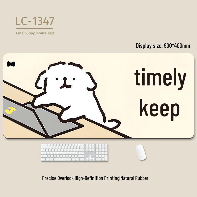 Extra-Large Heated Anti-Slip Cartoon Mouse and Keyboard Pad - Comfortable Desk Pad for Office & Gaming