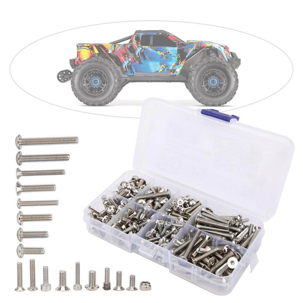 RC Car Stainless Steel Screws Box Set Accessory for Traxxas Maxx 1 10 Remote Control Car