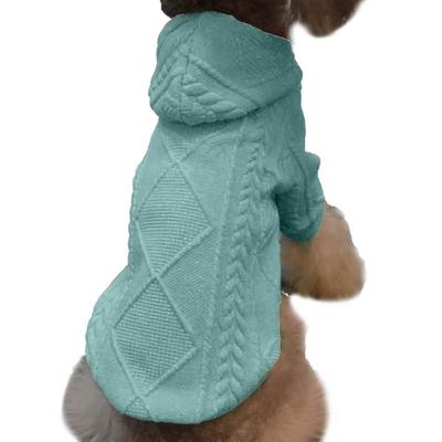 Svetr pro domácí mazlíčky Světlé barvy Pet Puppy Kočky Teplý kabát s kapucí Outfit Mikina pro psy Odolná