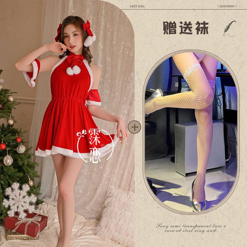 Sex Lingerie Sexy Plus Size Christmas Suit Cute New Uniform Seduction Hot Passion Dress Women