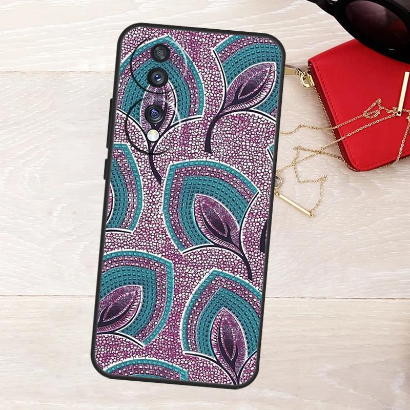 African Wax Fabric Case For Honor Magic 8 5 6 7 Lite X9a X9b X9c X9d X8b X8c Win RT 50 70 90 200 400 Pro Cover