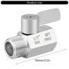 MXLA Fast Shower Water Flows Control Valves Inch NPT Thread Steel Mini Ball Valves Shut Off Valves for Bidet Sprayer