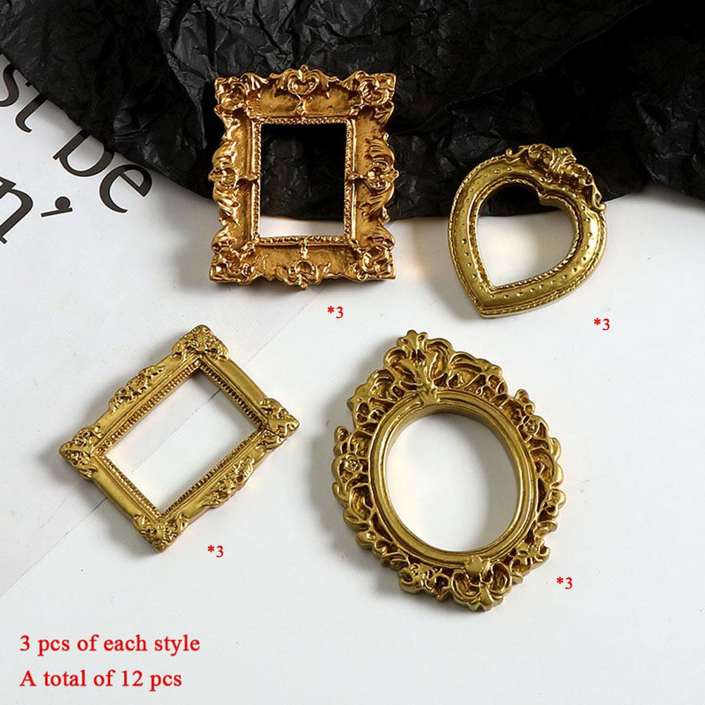 Mini Picture Frame Exquisite Photo Frame Professional Photography Background Props for DIY Craft Handmade Desktop Ornament