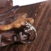 Adjustable Animal Delicate Rings Vintage Cat Shape Ring Fashion Kitty Cat Opening Rings  Men Women
