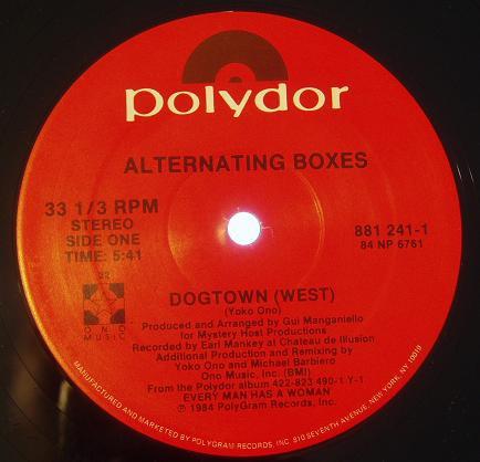 

12inch Record ALTERNATING BOXES - Dogtown 8812411 Polydor 1984 US Rock Used