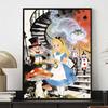 Disney Diamond Painting Kit Alice Cheshire Cat 5D DIY Diamond Art Home Bedroom Wall Decor