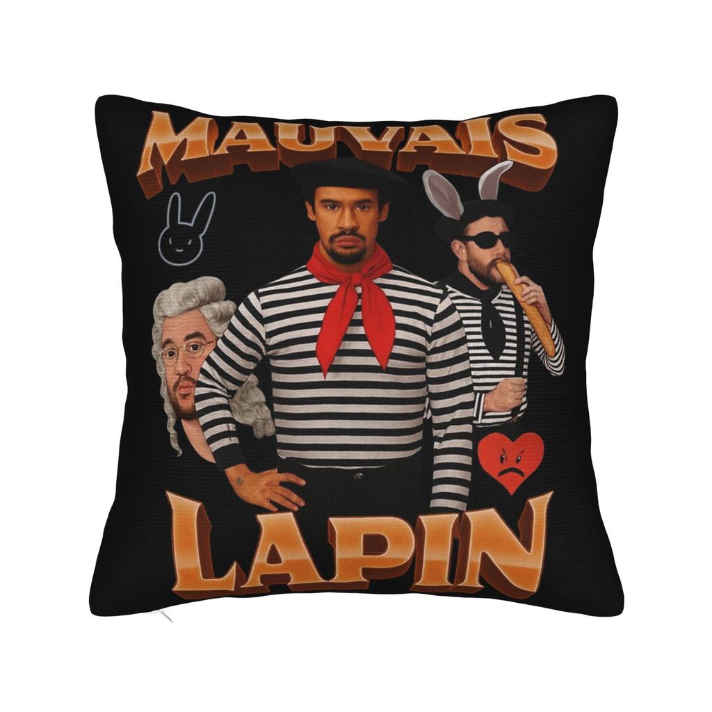 Singer Bad Bunny Pillowcase Doublesided Printing Polyester Cushion Cover Decorative Throw Pillow Case Cover Home