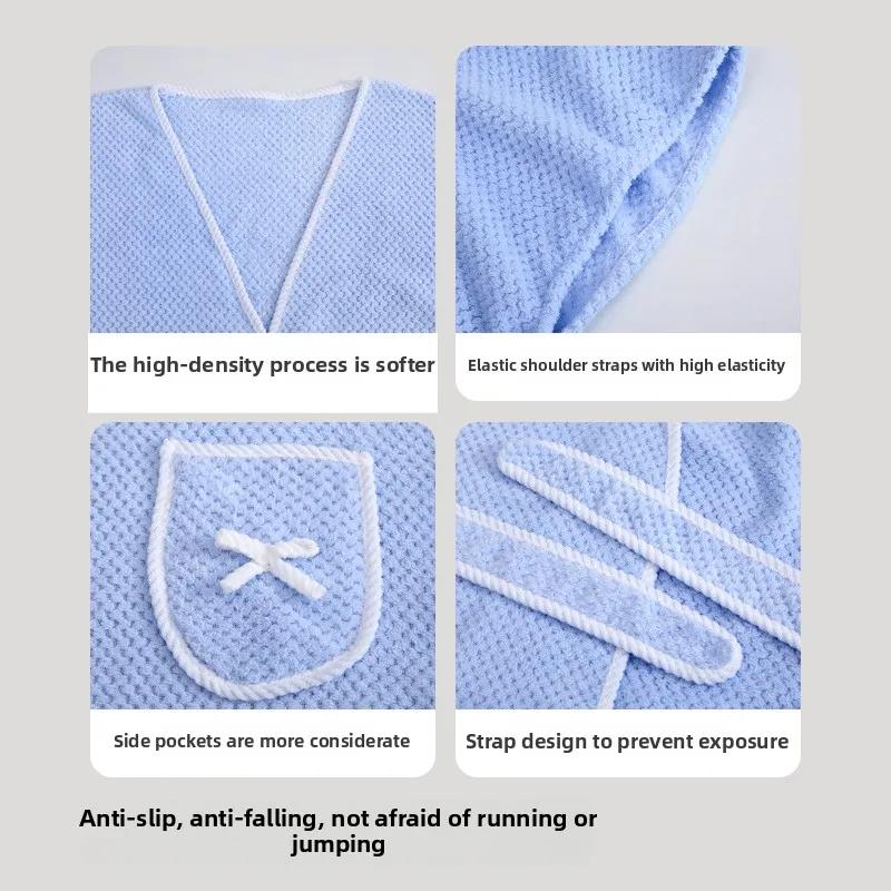 Womens Bath Towels Girls Wearable 125*90cm Fast Drying Bathing Beach Spa Bathrobes Wash Clothing Shower Bath And Gym Towel