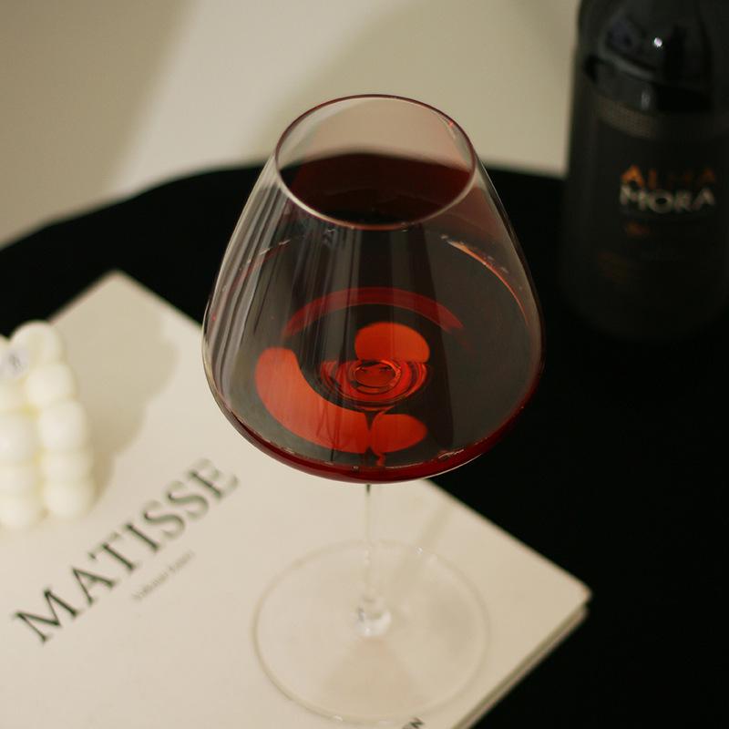 Wine Glass Bevel Crystal Red Wine Cup Red Wine Glass High Foot Glass Boer Ordinary Burgundy Cup Beer Cup