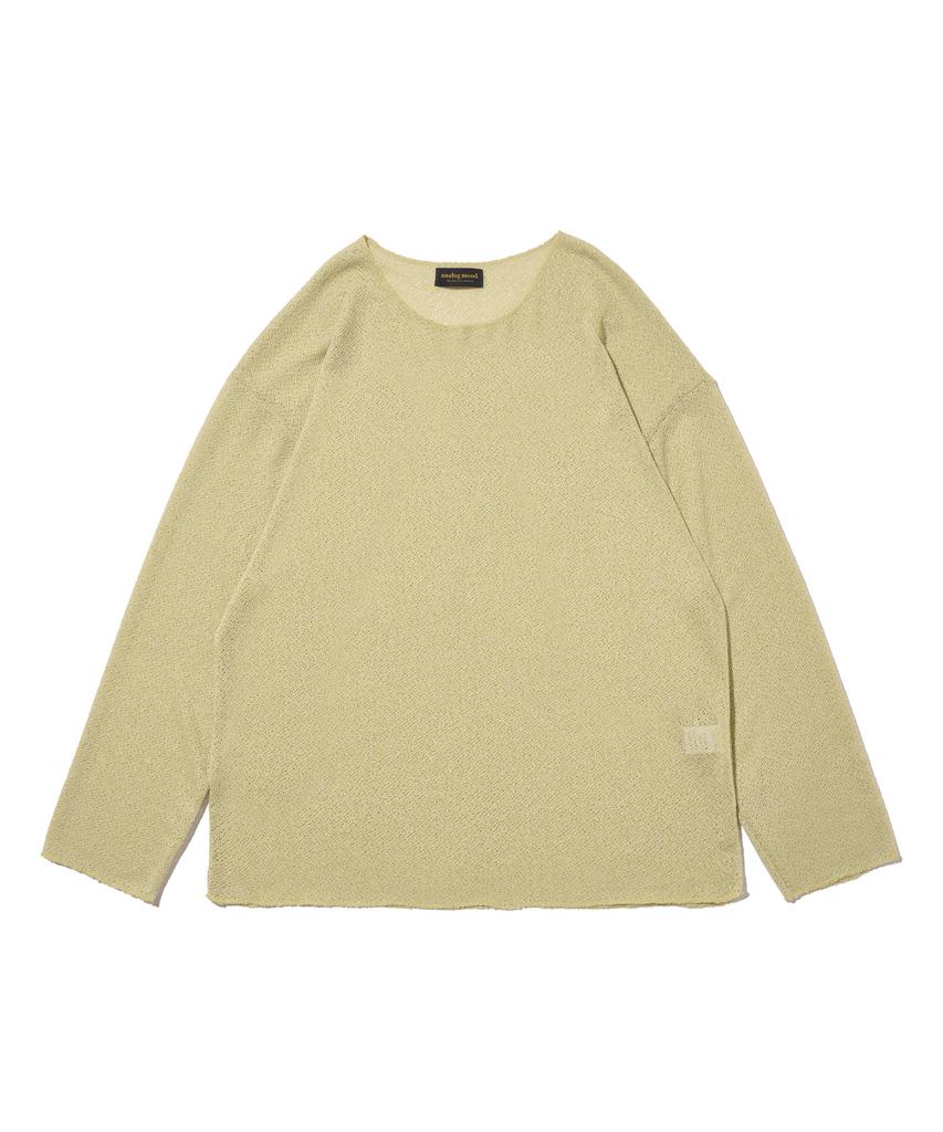 ANALOG MOOD First Linen Long Sleeve Knit (Lime)