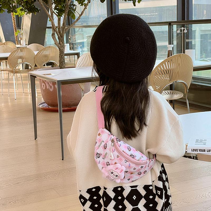 Kawaii Crossbody Bag Kids Chest Bag Cartoon Cute Backpack Casual Outdoor Travel Wallet Waist Bag Gift
