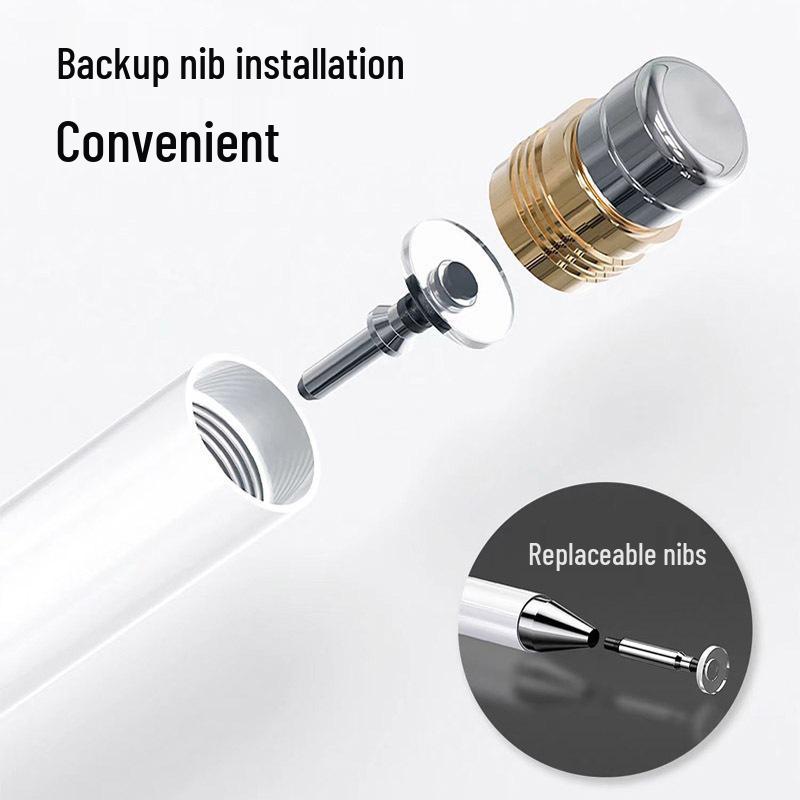 Magnetic Stylus with Replaceable Nibs for Apple & Android Devices
