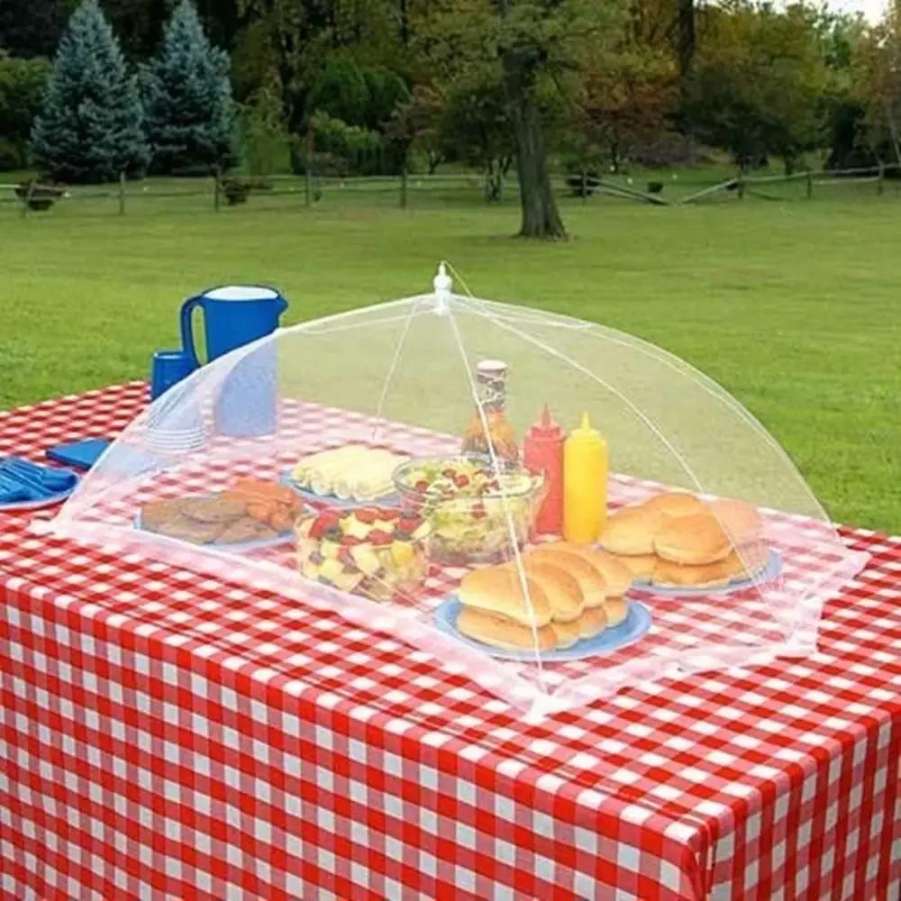 Durable Foldable Food Covers Breathable Anti Fly Mosquito Dining Table Mesh Cover Dustproof Fruit Picnic Protect Net