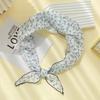 Sweet Lace Design Flower Neck Scarf French Style Gentle Head Wrap Headband Turban Hair Ribbon Summer Season