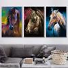 Abstract Colorful Chalk Drawing Horses Canvas Posters Print Modern Wall Art Pictures For Living Room Bedroom Aisle Studio Cafe