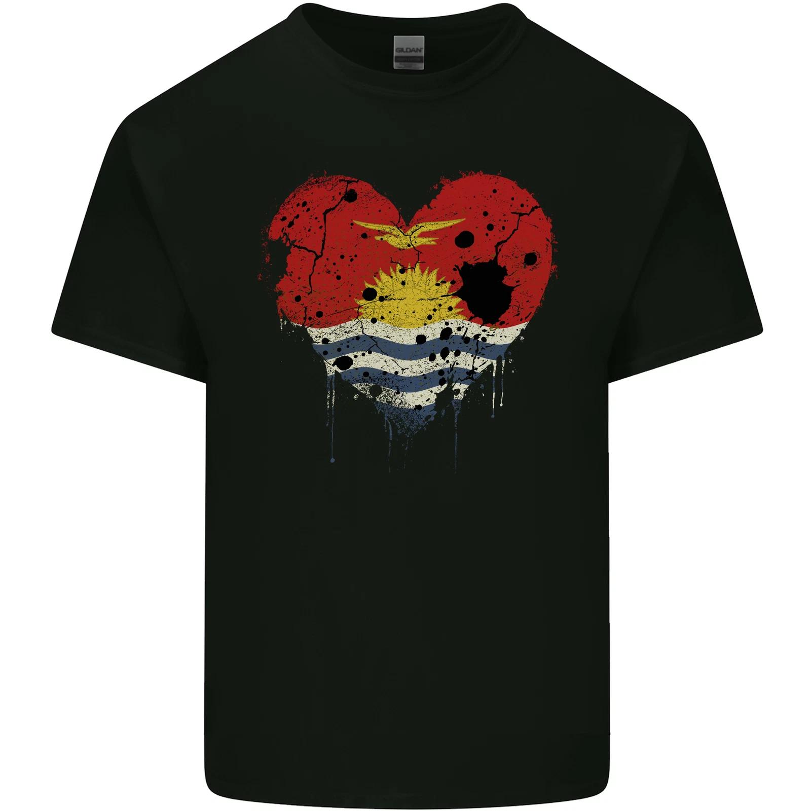 Love Kiribati Flag Day Football Kids T-Shirt Childrens S