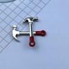 2Pcs Doll House Mini Home Decoration Simulation Maintenance Tool Wrench Hammer