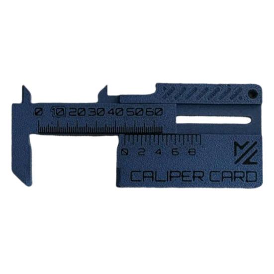 

3D-печатная карта штангенциркуля линейка штангенциркуль линейка измерительный инструмент портативный штангенциркуль брелок кулон для быстрых измерений темно-синий