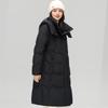 Fengmao Women's Mid-length Down Jacket with Removable Hood