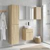 5 Piece Bathroom Cabinet Set Sonoma Oak Finish 43 x 11.5 x 60.5 cm